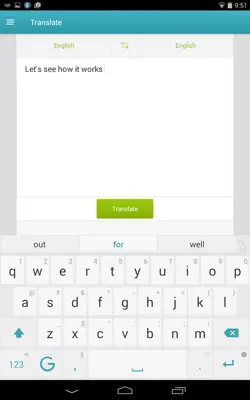 Ginger Keyboard android App screenshot 1